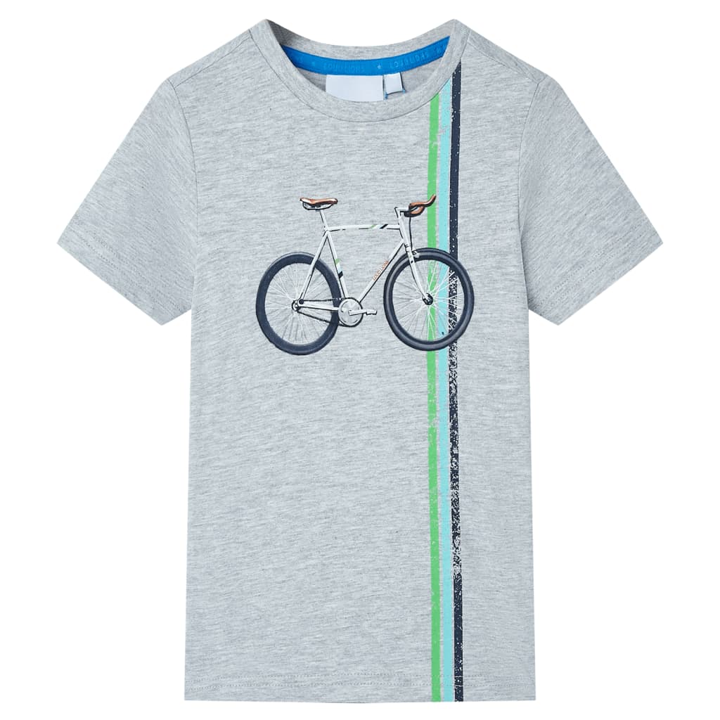 Vidaxl children's shirt with short sleeves 104 gray