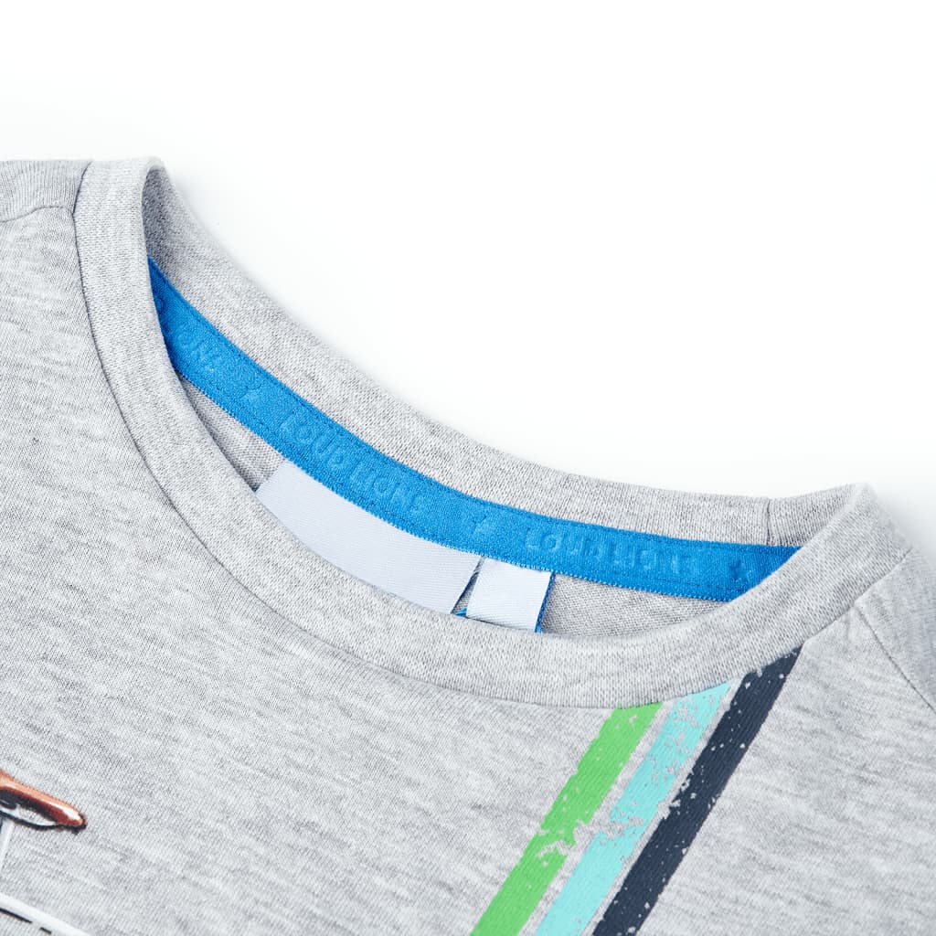 Vidaxl children's shirt with short sleeves 104 gray