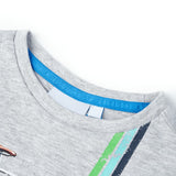 Vidaxl children's shirt with short sleeves 104 gray