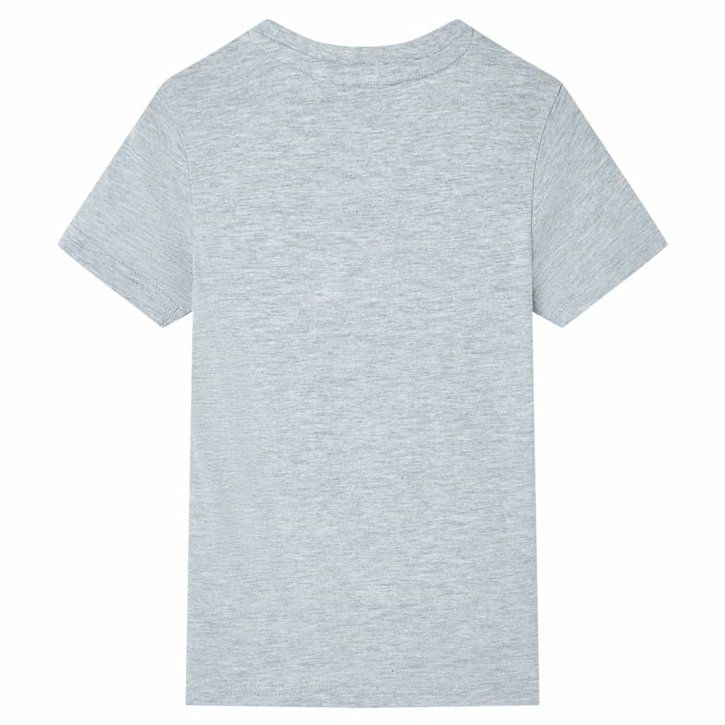 Vidaxl children's shirt with short sleeves 128 gray