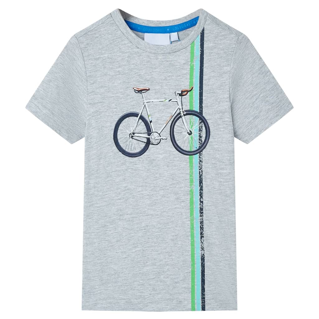 Vidaxl children's shirt with short sleeves 140 gray