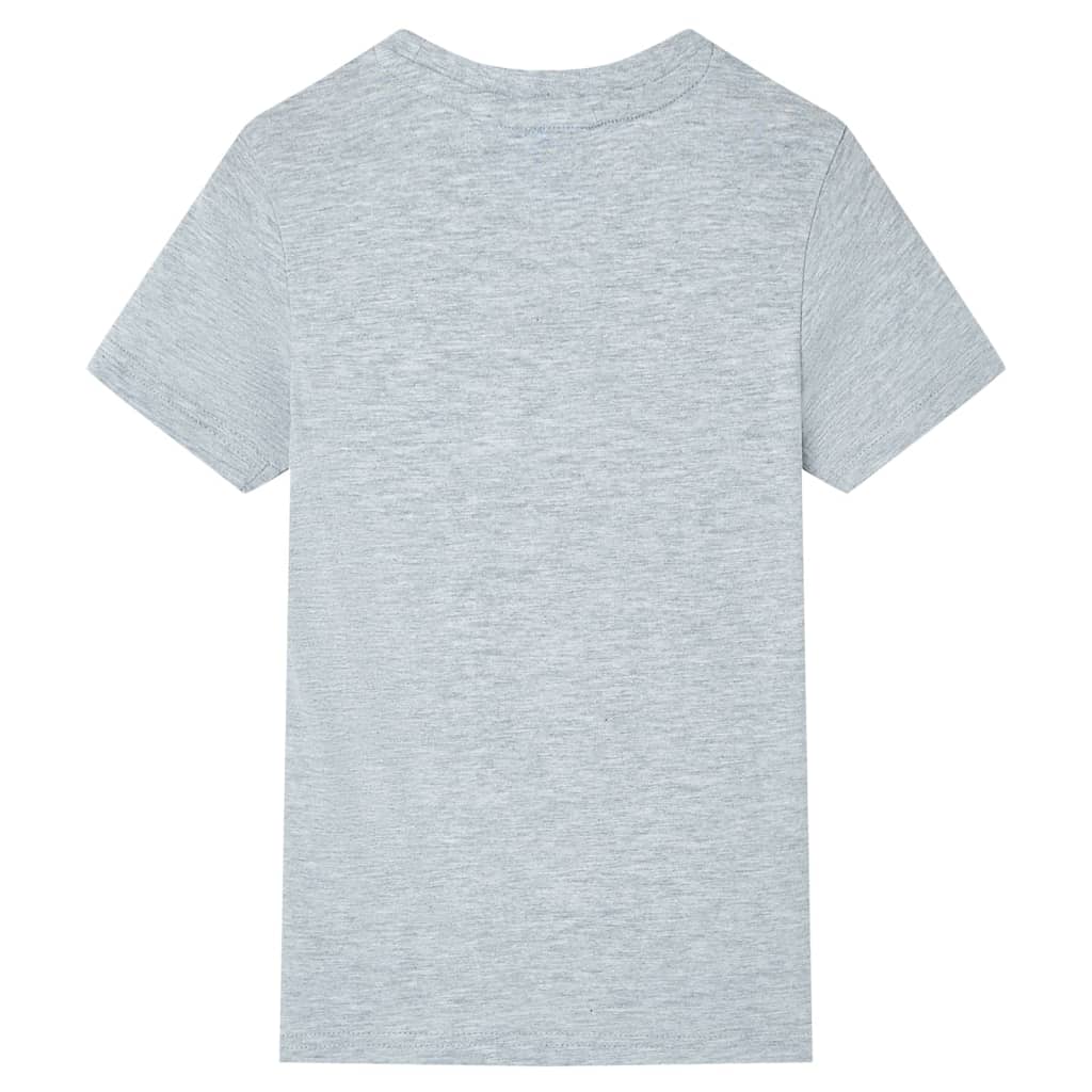 Vidaxl children's shirt with short sleeves 140 gray