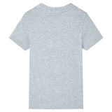 Vidaxl children's shirt with short sleeves 140 gray