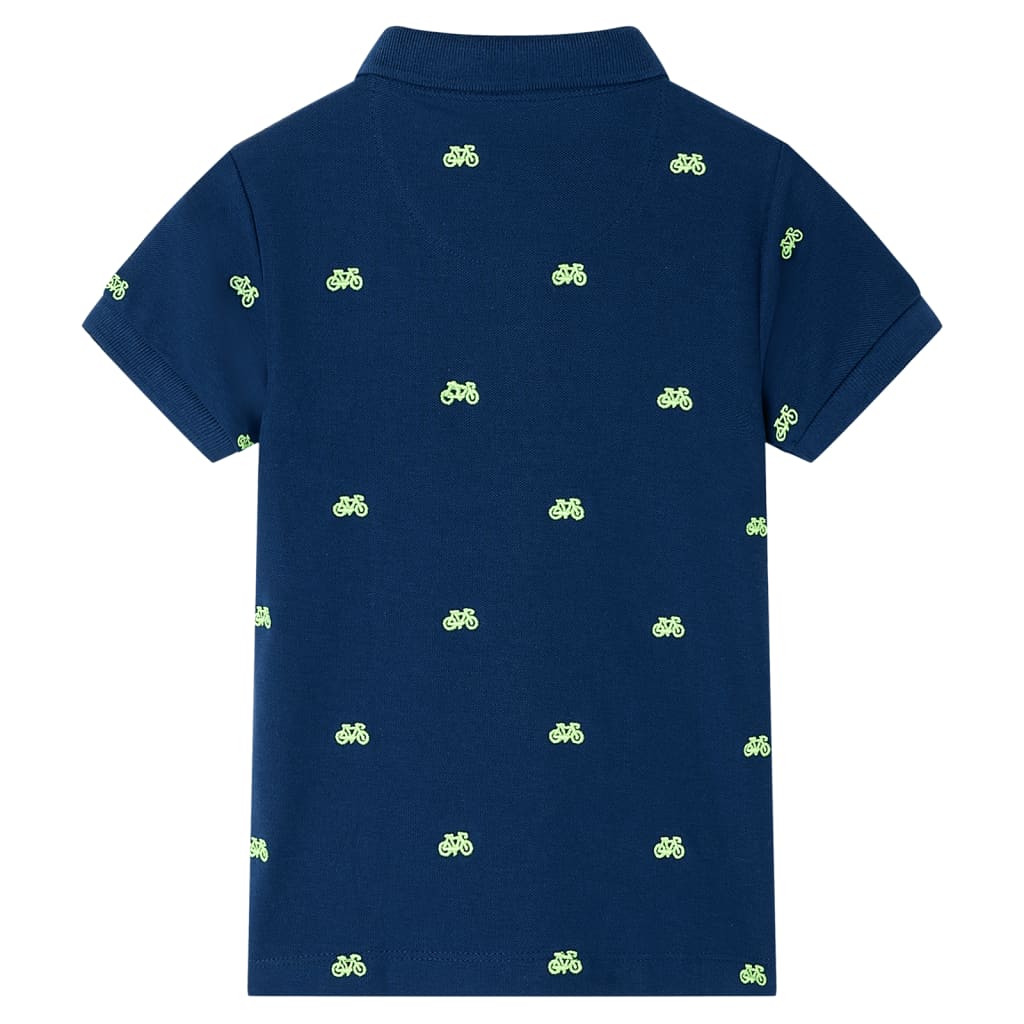 Vidaxl dětská polokošile 116 Navy Blue