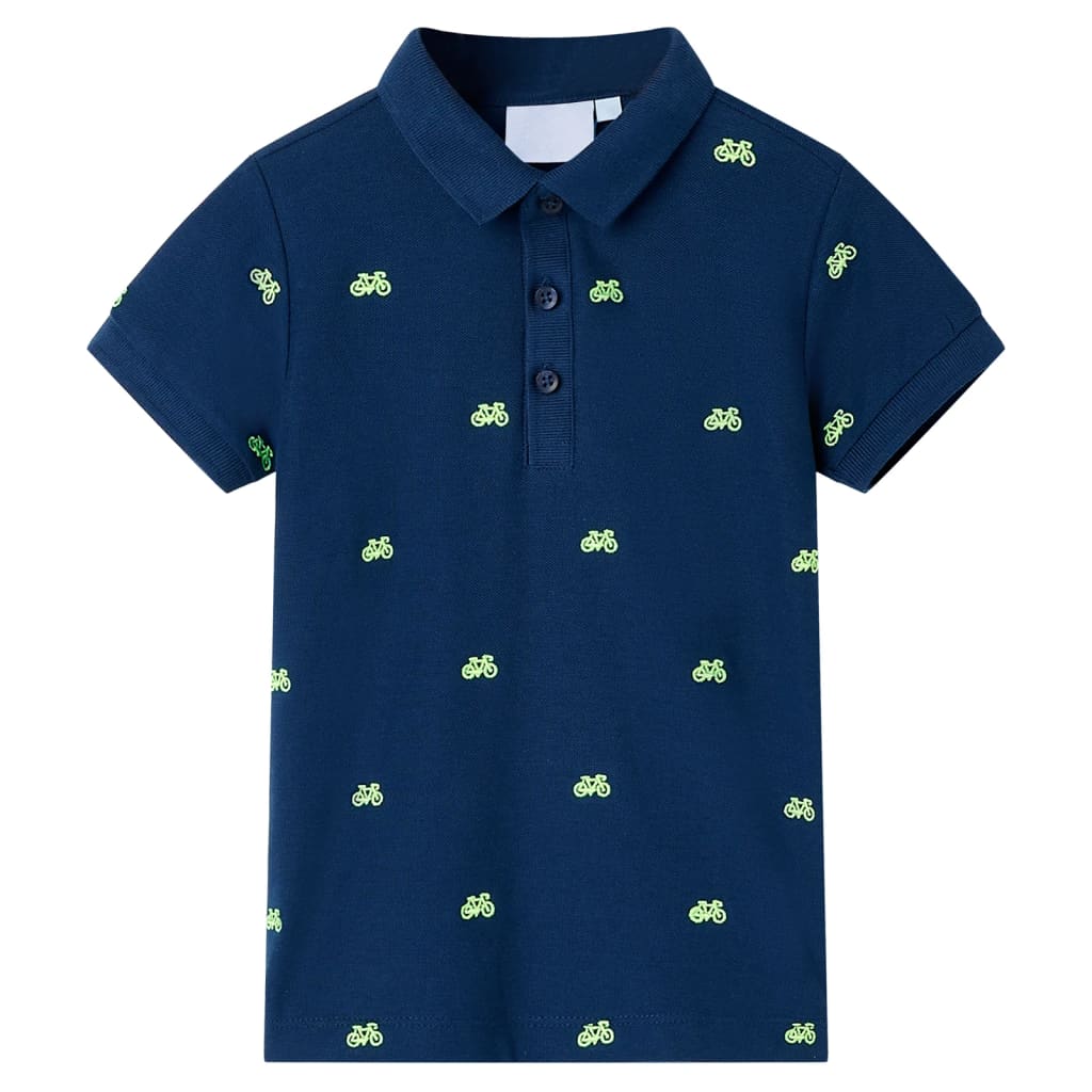 Vidaxl Dětská polokošile 128 Navy Blue
