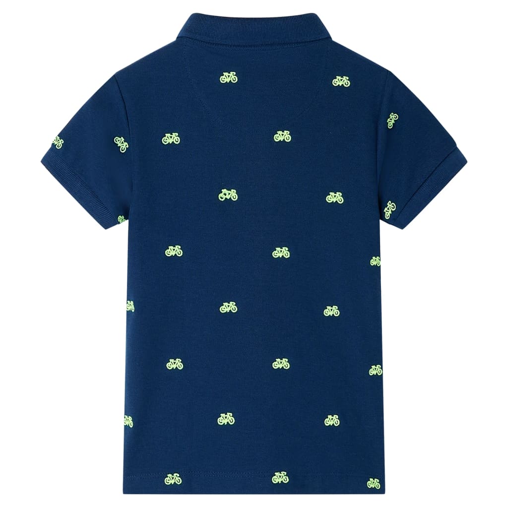 Vidaxl Dětská polokošile 128 Navy Blue