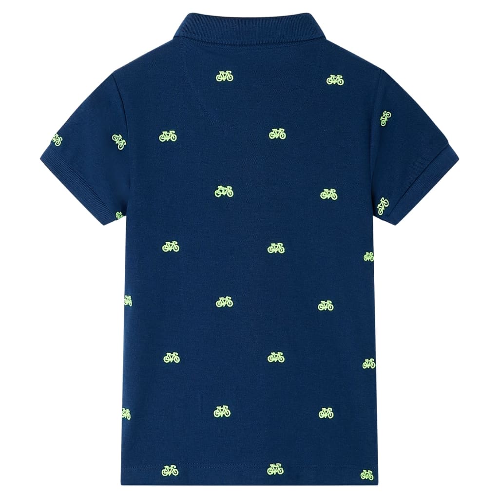 Vidaxl dětská polokošile 140 Navy Blue