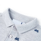 Vidaxl Children's Polo Shirt 104 mixed gray