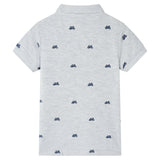Vidaxl Children's Polo Shirt 116 mixed gray