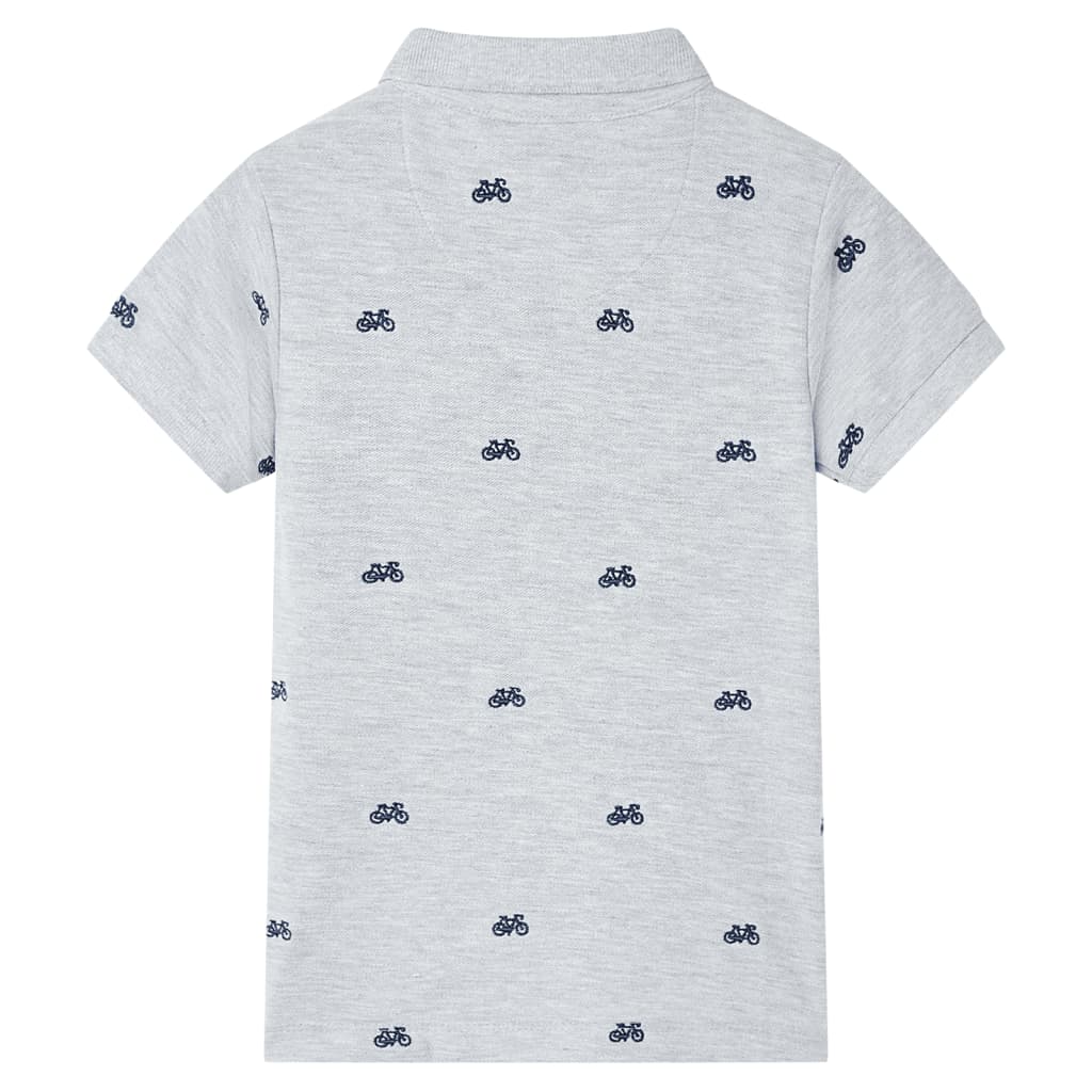 Vidaxl Children's Polo Shirt 140 mixed gray