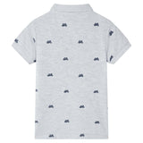 Vidaxl Children's Polo Shirt 140 mixed gray