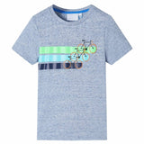Vidaxl Children's shirt with short sleeves 104 mixed blue