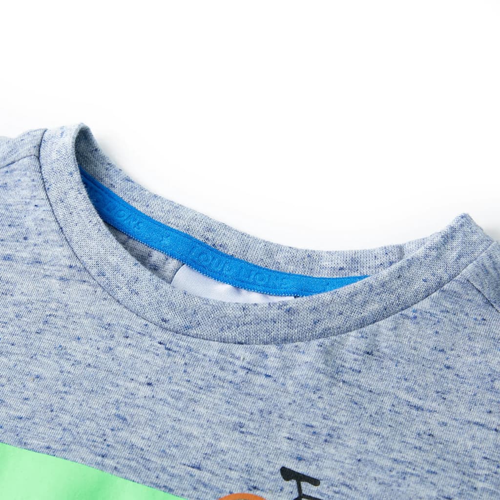Vidaxl Children's shirt with short sleeves 104 mixed blue