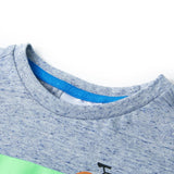 Vidaxl Children's shirt with short sleeves 104 mixed blue