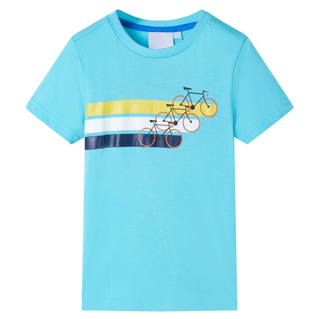 Camicia per bambini Vidaxl con maniche corte 92 marine blu