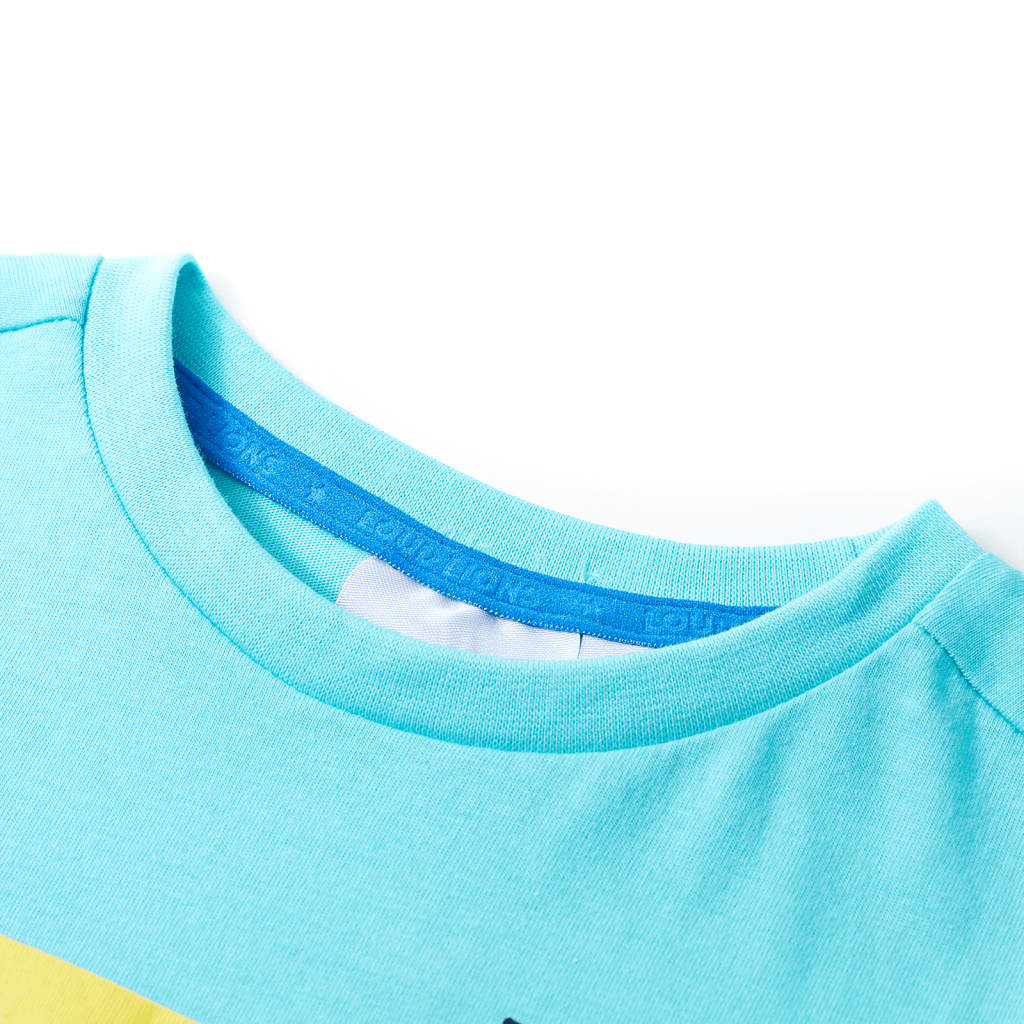 Camicia per bambini Vidaxl con maniche corte 92 marine blu