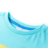 Camicia per bambini Vidaxl con maniche corte 92 marine blu