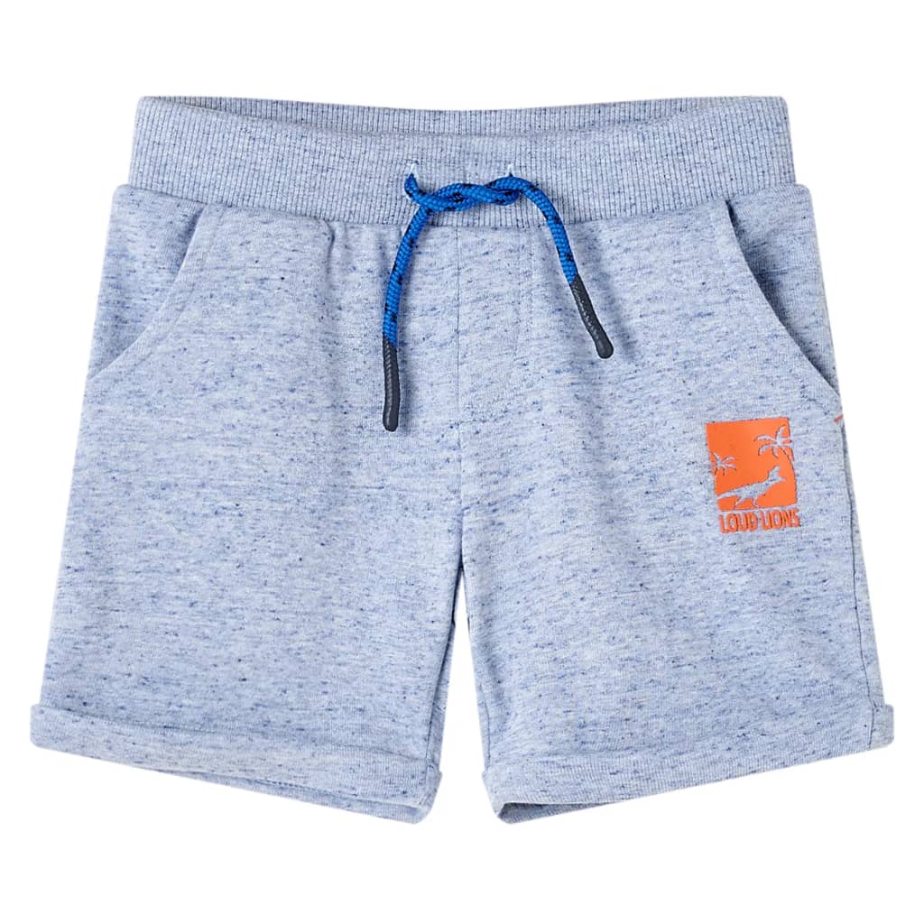 Vidaxl Children's Shorts with Trekoord 128 Mixed Blue