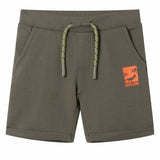Vidaxl Shorts per bambini con Trekkoord 116 Donkerkaki