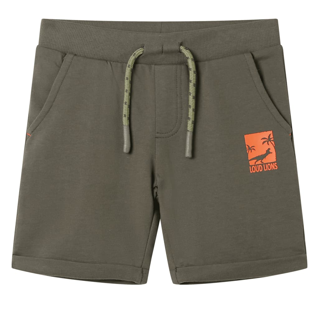 Vidaxl Children's Shorts with Trekoord 140 Donkerkaki