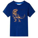 Vidaxl children's shirt with short sleeves 92 Dark blue