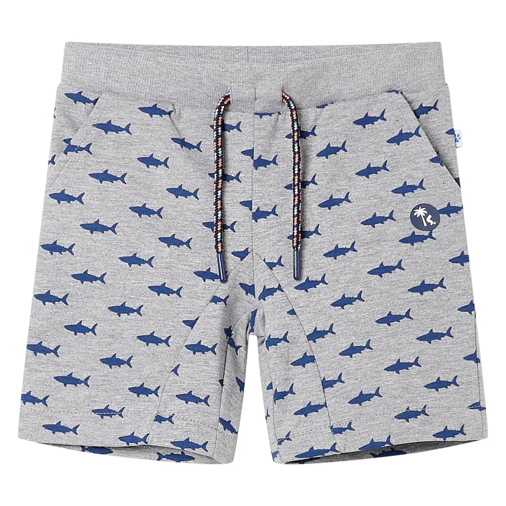 Vidaxl Children's Shorts with Trekkoord 128 mixed light gray