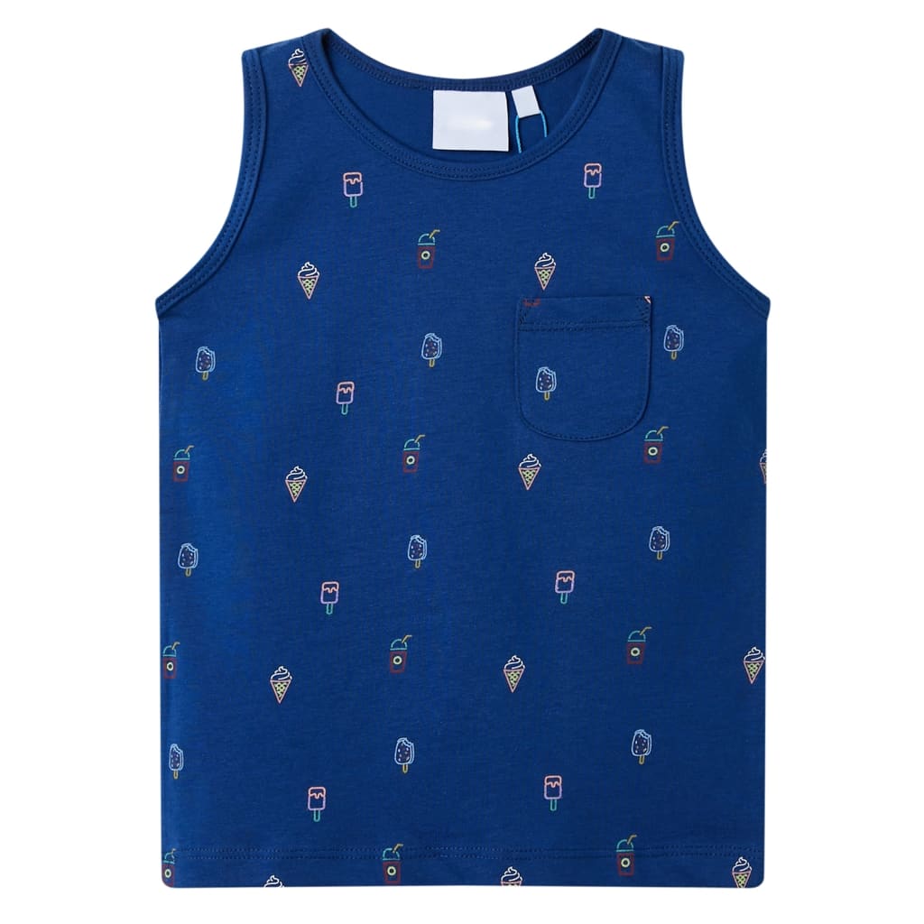 Vidaxl Otroci Top 116 temno modra