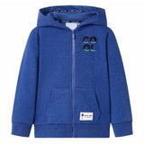 VidaXL Children's vest with hood and zipper 92 mixed dark blue