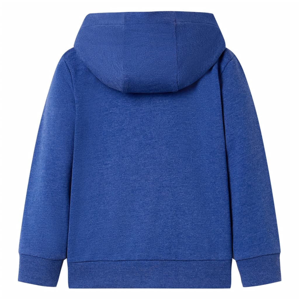 Vidaxl Children's vest with hood and zipper 116 mixed dark blue
