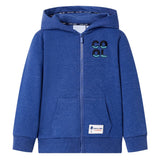 Vidaxl Children's vest with hood and zipper 140 mixed dark blue