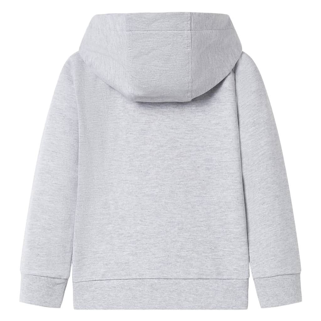 Vidaxl Children's vest with hood and zipper 92 Gray