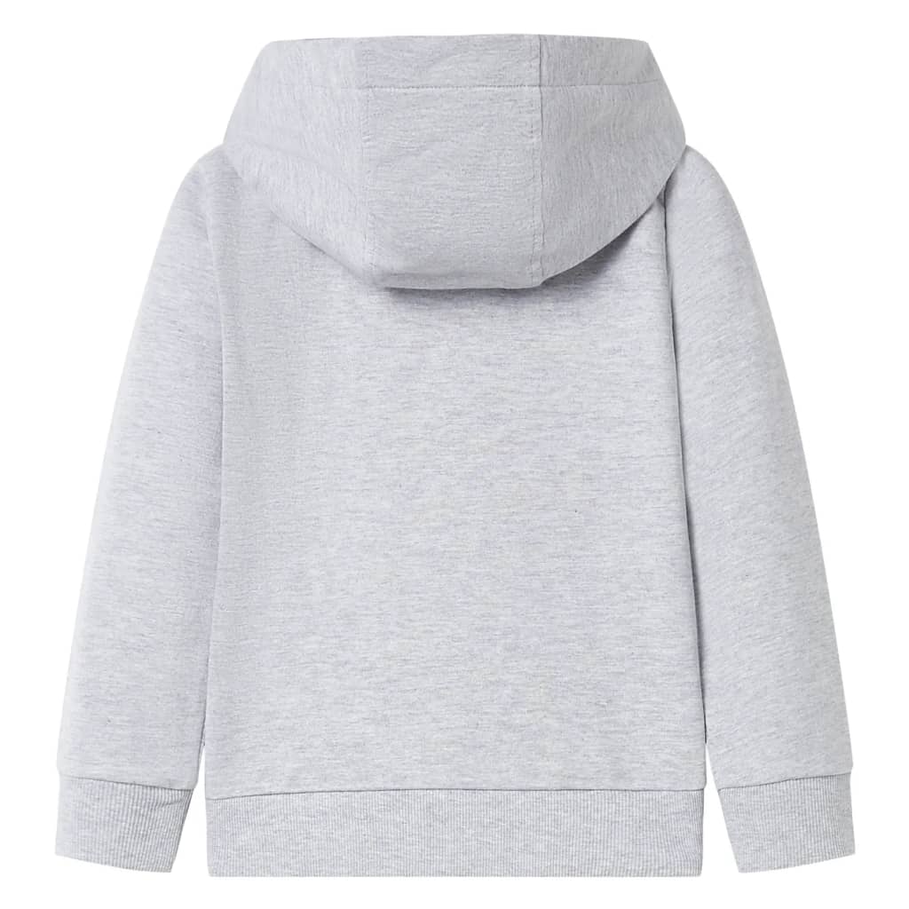 Vidaxl Children's vest with hood and zipper 104 Gray