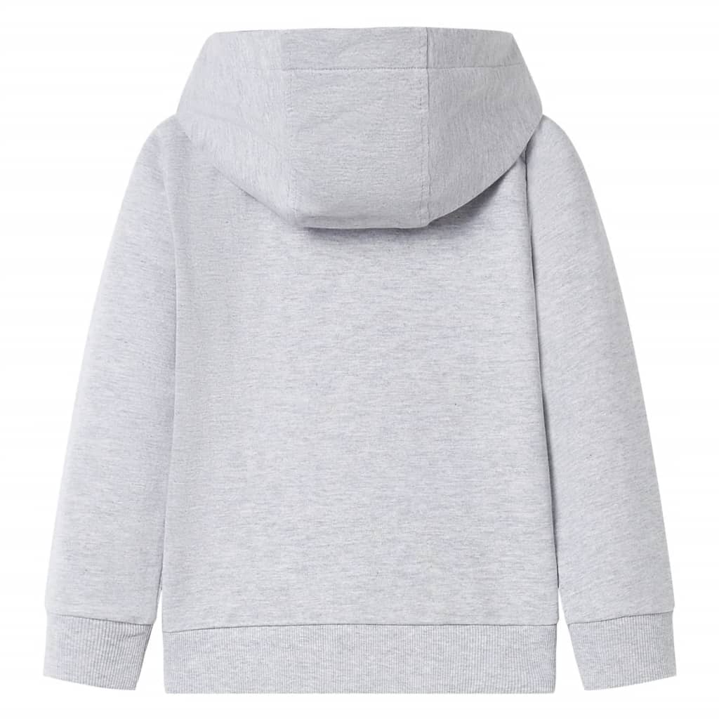 Vidaxl Children's vest with hood and zipper 116 gray