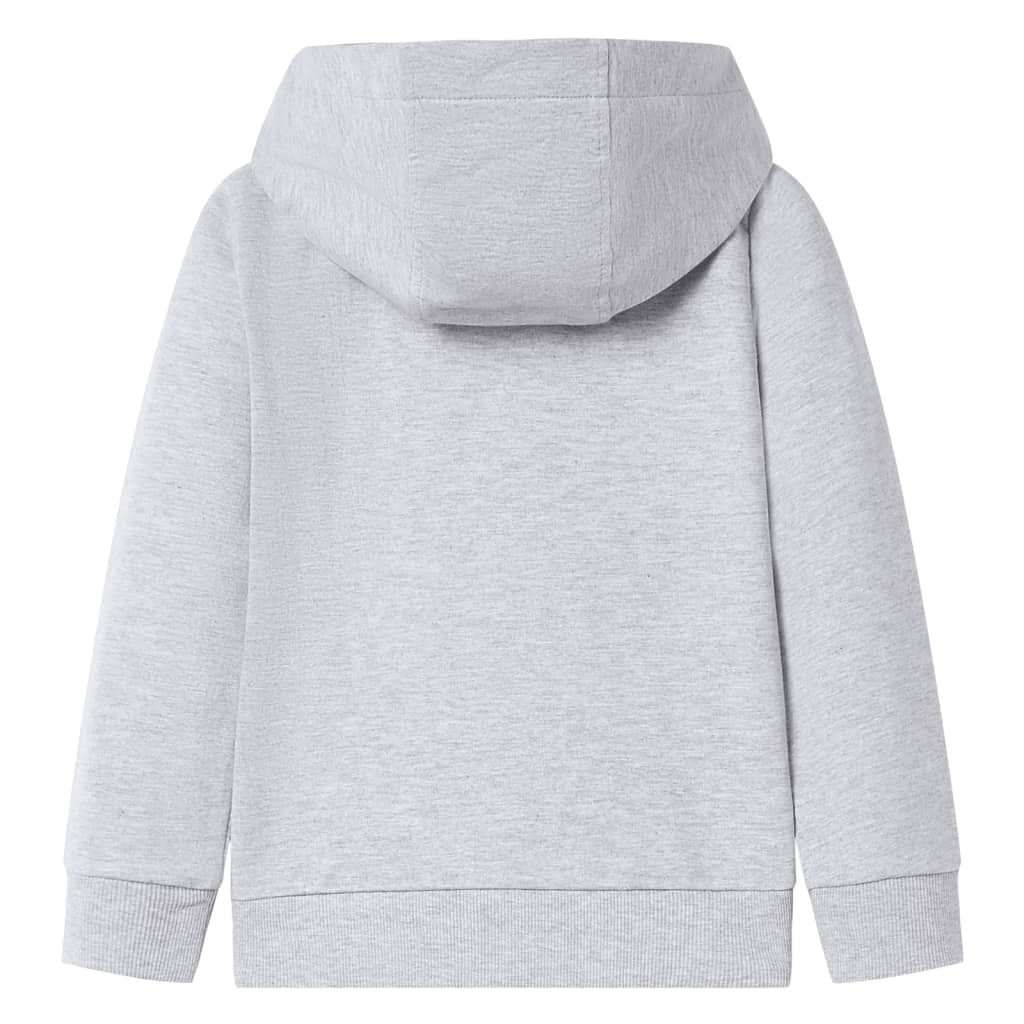 Vidaxl Children's vest with hood and zipper 140 gray