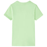 Otroška majica Vidaxl 104 limegroen