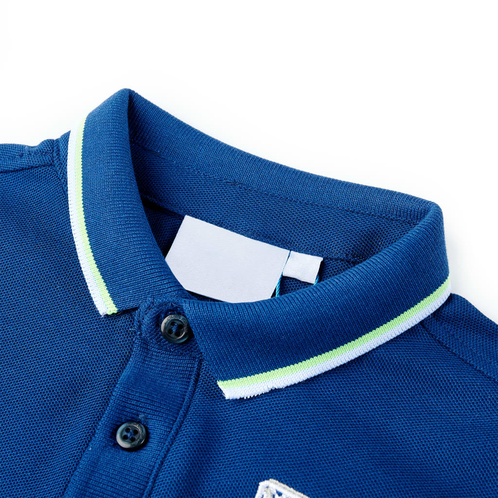 Vidaxl Children's Polo Shirt 92 Dark Blue