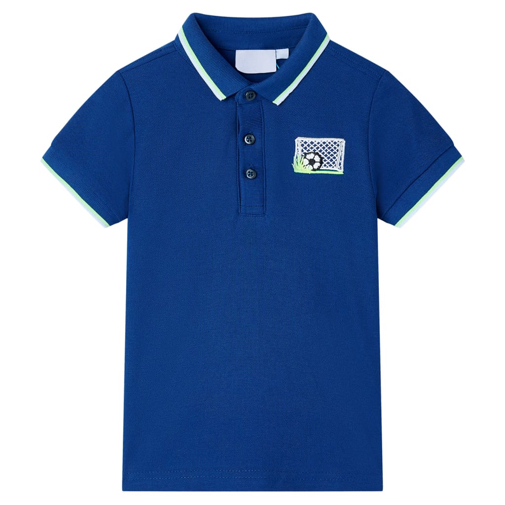 Vidaxl Children's Polo Shirt 104 Dark Blue