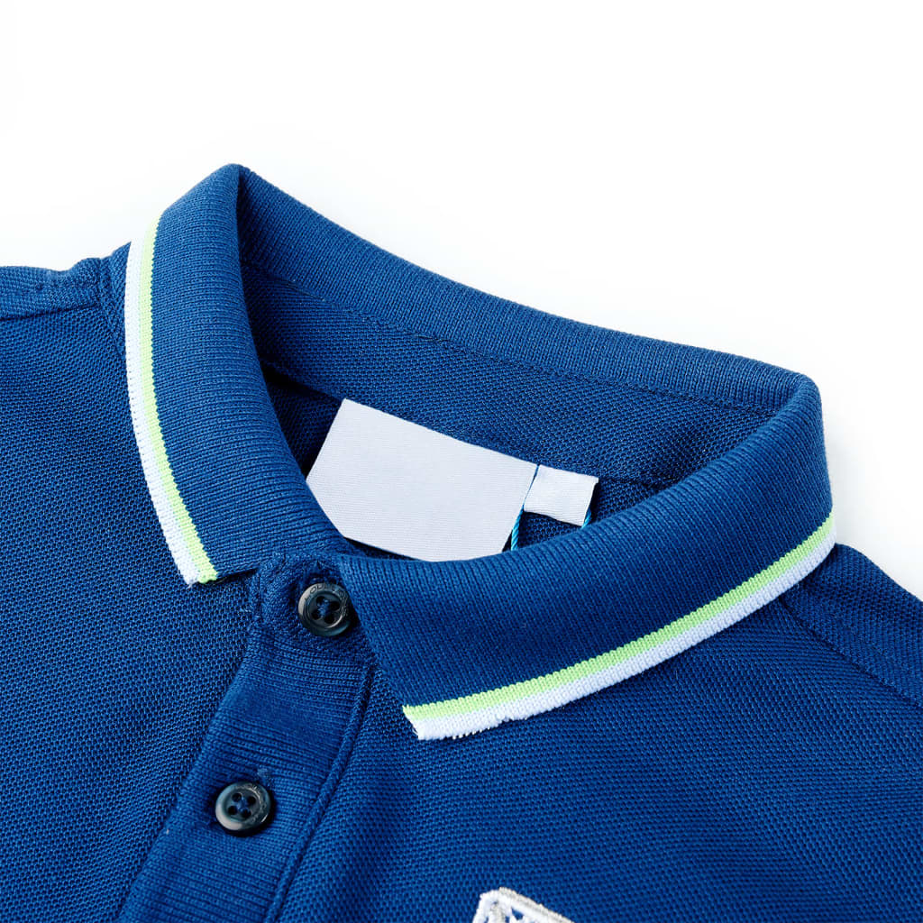 Vidaxl Children's Polo Shirt 116 Dark Blue