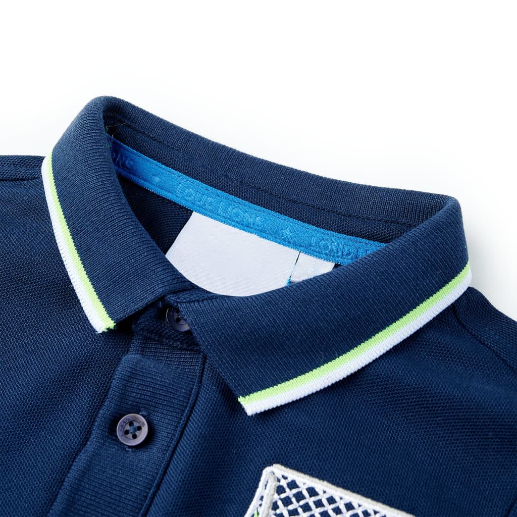 Vidaxl Children's Polo Shirt 92 Navy blue