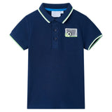 Vidaxl Children's Polo Shirt 116 Navy blue