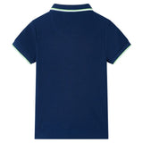 Vidaxl Children's Polo Shirt 116 Navy blue
