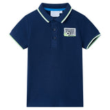 Vidaxl Children's Polo Shirt 128 Navy blue