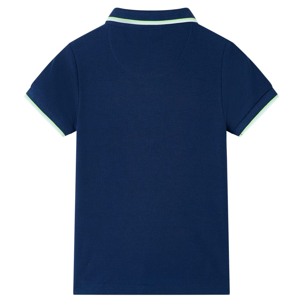 Vidaxl Children's Polo Shirt 128 Navy blue