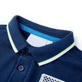 Vidaxl Children's Polo Shirt 128 Navy blue
