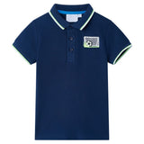 Vidaxl Children's Polo Shirt 140 Navy blue