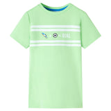 Otroška majica Vidaxl 104 Neongroen