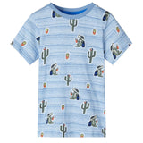 Vidaxl Children's shirt 116 Mixed Blue