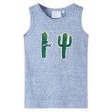 Vidaxl Children's Top 128 mixed blue