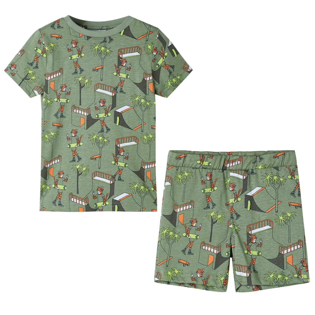 VidaXL Children's pajamas with short sleeves 128 light -sealed