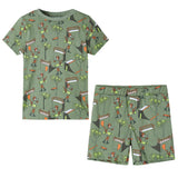 VidaXL Children's pajamas with short sleeves 128 light -sealed